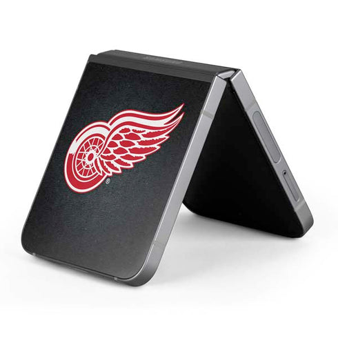 NHL Detroit Red Wings Black Background Galaxy Z Flip6 Skin