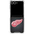 NHL Detroit Red Wings Black Background Galaxy Z Flip7 Clear Case