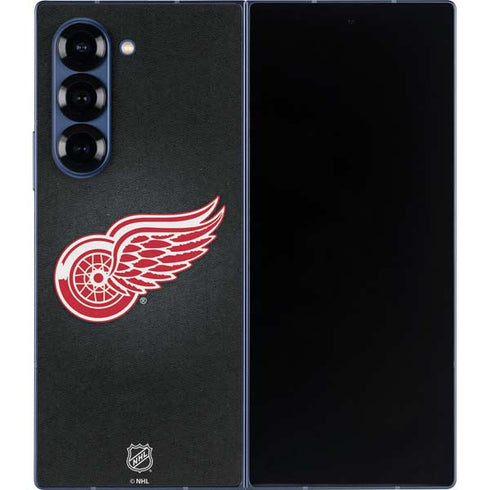 NHL Detroit Red Wings Black Background Galaxy Z Fold6 Skin