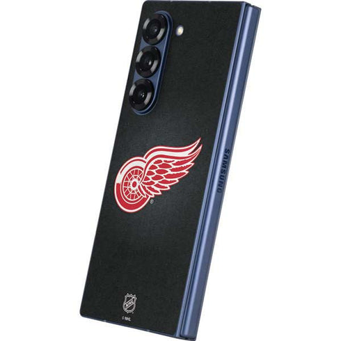 NHL Detroit Red Wings Black Background Galaxy Z Fold6 Skin