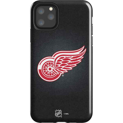 NHL Detroit Red Wings Black Background iPhone Cases