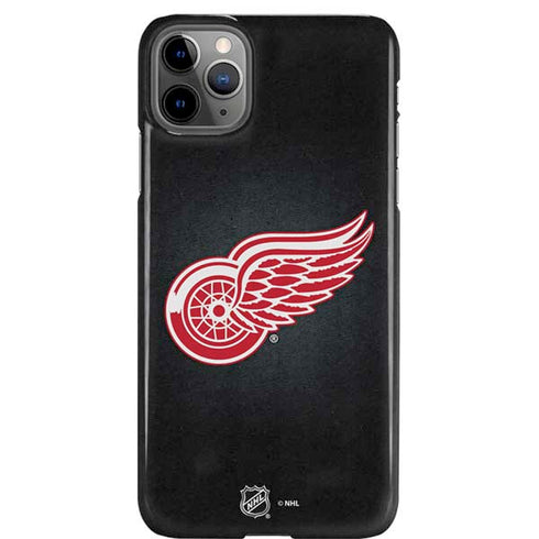 NHL Detroit Red Wings Black Background iPhone Cases
