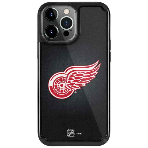 NHL Detroit Red Wings Black Background iPhone Cases