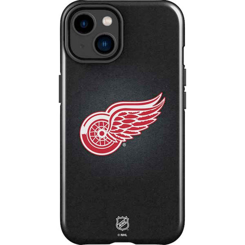 NHL Detroit Red Wings Black Background iPhone 15 Impact Case