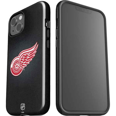 NHL Detroit Red Wings Black Background iPhone 15 Impact Case