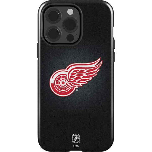 NHL Detroit Red Wings Black Background iPhone 15 Pro Impact Case