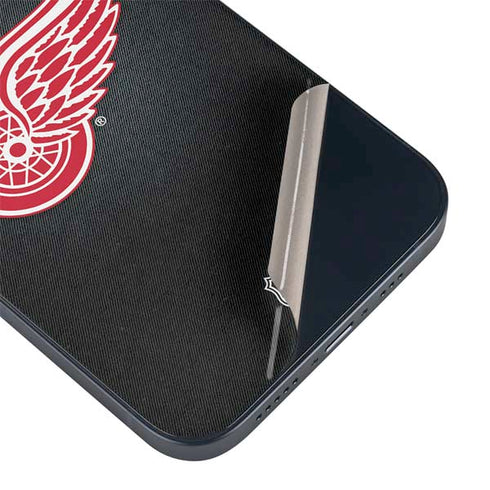 NHL Detroit Red Wings Black Background iPhone 15 Skin