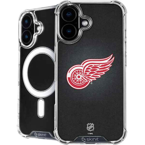 NHL Detroit Red Wings Black Background iPhone 16 MagSafe Case