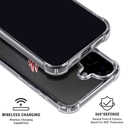 NHL Detroit Red Wings Black Background iPhone 16 MagSafe Case