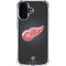 NHL Detroit Red Wings Black Background iPhone 16 Plus Clear Case