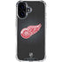 NHL Detroit Red Wings Black Background iPhone 16 Plus Clear Case