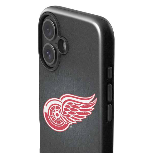 NHL Detroit Red Wings Black Background iPhone 16 Plus Impact Case