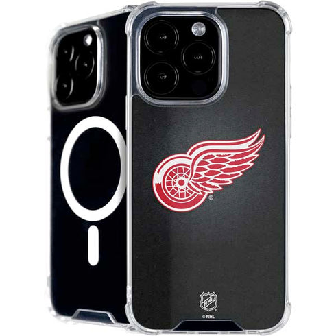 NHL Detroit Red Wings Black Background iPhone 16 Pro MagSafe Case