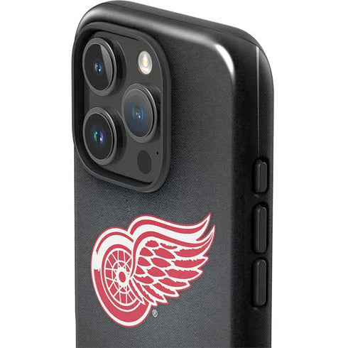 NHL Detroit Red Wings Black Background iPhone 16 Pro Max Impact Case