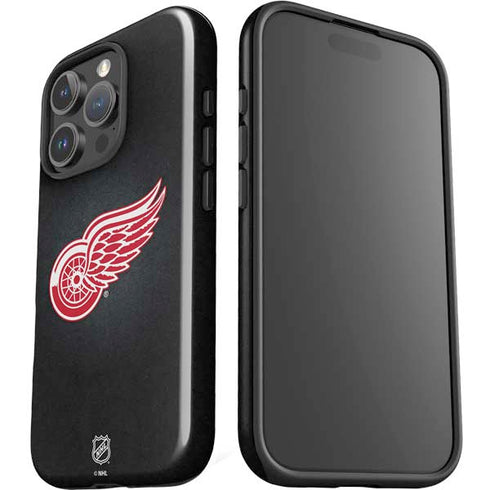 NHL Detroit Red Wings Black Background iPhone 16 Pro Max Impact Case