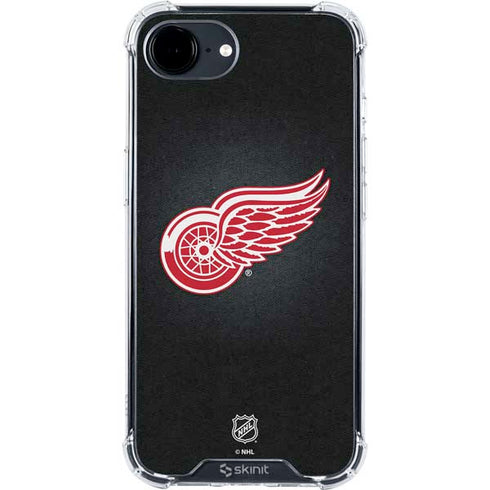 NHL Detroit Red Wings Black Background iPhone 16e Clear Case