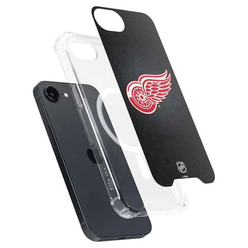 NHL Detroit Red Wings Black Background iPhone 16e MagSafe Case
