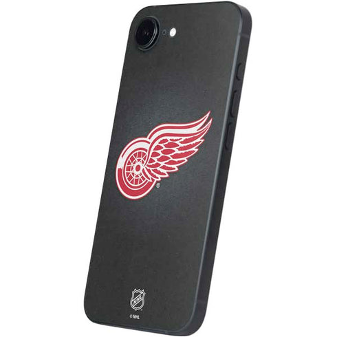 NHL Detroit Red Wings Black Background iPhone 16e Skin