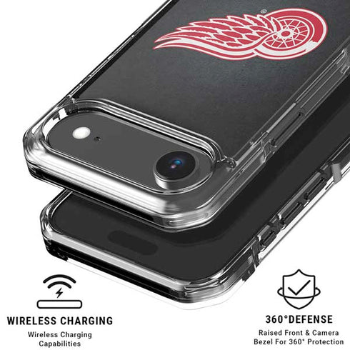 NHL Detroit Red Wings Black Background iPhone 17 Air Clear Case