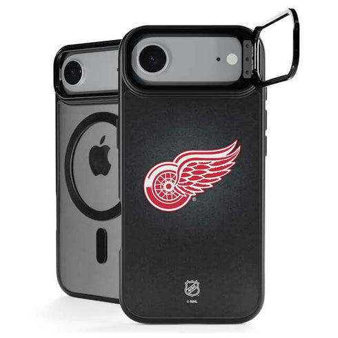 NHL Detroit Red Wings Black Background iPhone 17 Air Kickstand Case