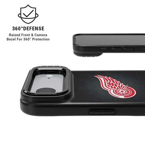 NHL Detroit Red Wings Black Background iPhone 17 Air Kickstand Case