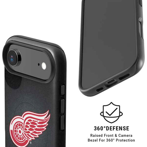 NHL Detroit Red Wings Black Background iPhone 17 Air Magsafe Impact Case