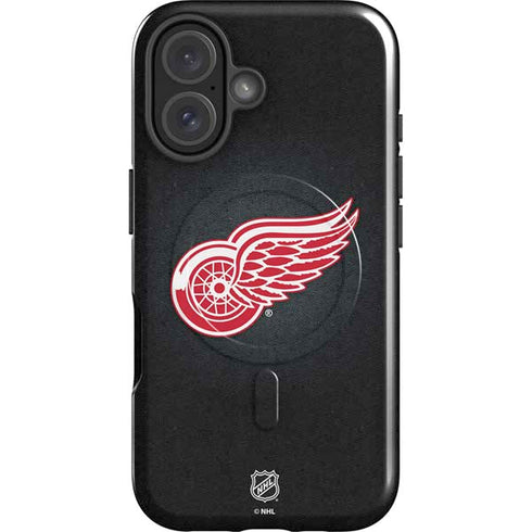 NHL Detroit Red Wings Black Background iPhone 17 Magsafe Impact Case