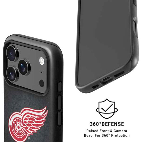 NHL Detroit Red Wings Black Background iPhone 17 Pro Magsafe Impact Case