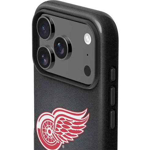 NHL Detroit Red Wings Black Background iPhone 17 Pro Max Impact Case