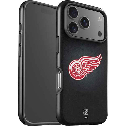 NHL Detroit Red Wings Black Background iPhone 17 Pro Max Impact Case