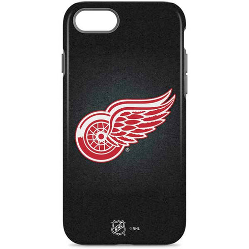 NHL Detroit Red Wings Black Background iPhone Cases