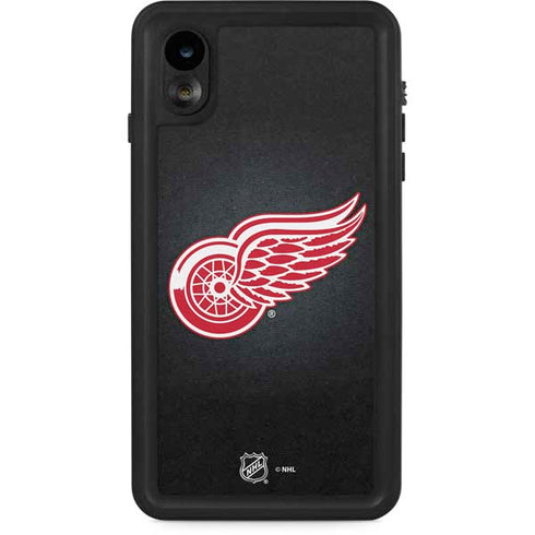 NHL Detroit Red Wings Black Background iPhone Cases