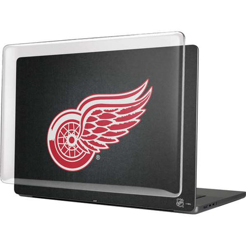 NHL Detroit Red Wings Black Background MacBook Cases