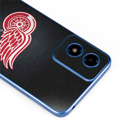 NHL Detroit Red Wings Black Background Moto G Play 4G (2024) Skin