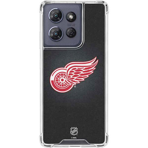 NHL Detroit Red Wings Black Background Moto G Play 5G (2025) Clear Case