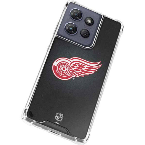 NHL Detroit Red Wings Black Background Moto G Stylus 5G (2025) Clear Case