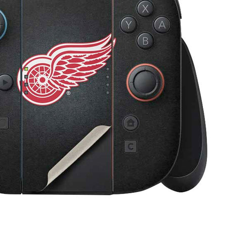NHL Detroit Red Wings Black Background Nintendo Switch 2 (2025) Joy-Con Controller Skin