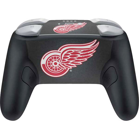 NHL Detroit Red Wings Black Background Nintendo Switch 2 (2025) Pro Controller Skin