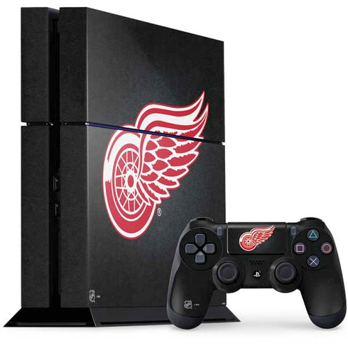NHL Detroit Red Wings Black Background PlayStation PS4 Skins
