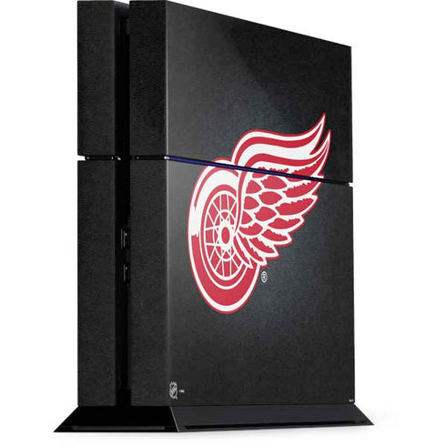 NHL Detroit Red Wings Black Background PlayStation PS4 Skins