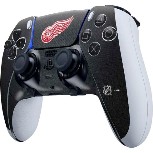 NHL Detroit Red Wings Black Background PS5 DualSense Edge Pro Controller Skin