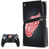 NHL Detroit Red Wings Black Background PS5 Pro Disk Bundle Skin