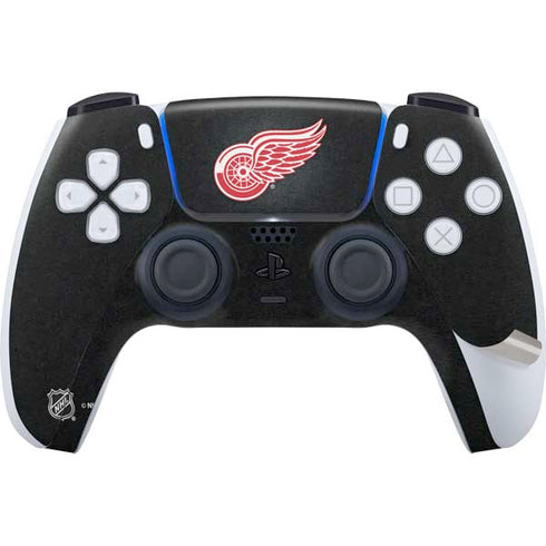 NHL Detroit Red Wings Black Background PS5 Pro Disk Bundle Skin
