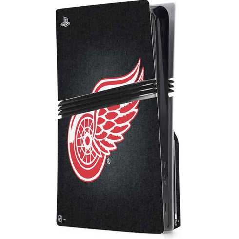 NHL Detroit Red Wings Black Background PlayStation PS5 Skins