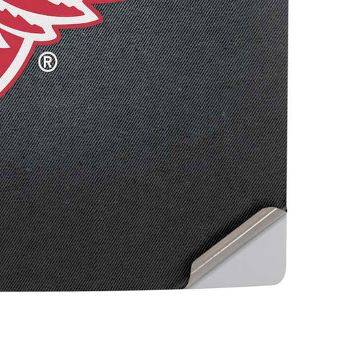 NHL Detroit Red Wings Black Background PS5 Pro Disk Console Skin