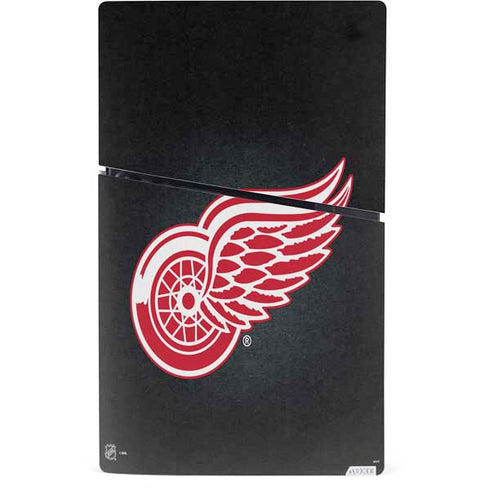 NHL Detroit Red Wings Black Background PS5 Slim Digital Edition Console Skin