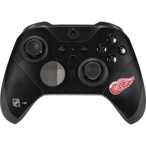 NHL Detroit Red Wings Black Background Xbox Elite Wireless Controller Series 2 Skin