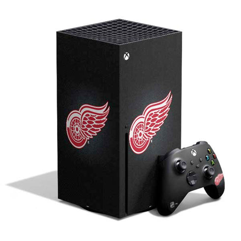 NHL Detroit Red Wings Black Background Xbox Series X Bundle Skin