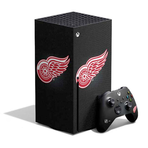 NHL Detroit Red Wings Black Background Xbox Series X Skins