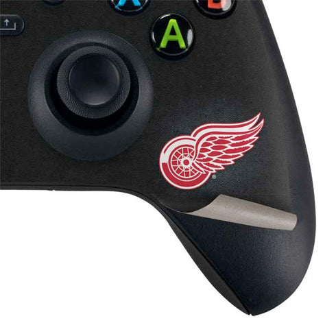 NHL Detroit Red Wings Black Background Xbox Series X Controller Skin
